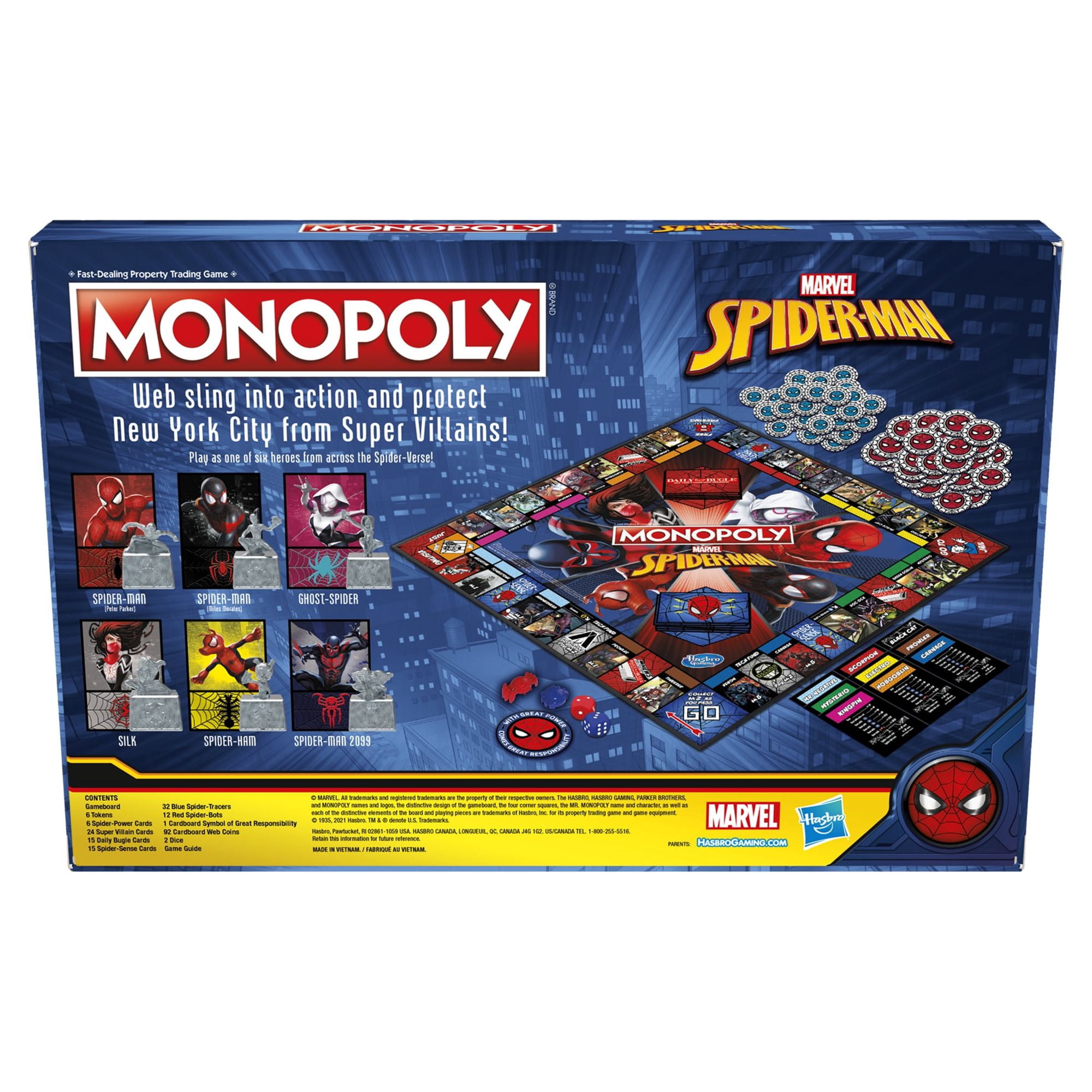② Hasbro Gaming : Monopoly Marvel Spider-Man — Jeux de société