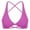 Purple, variant on OSOLU Women's Yoga Bra With Chest Pad Back Backless Sport Solid Color Underwear Vest Workout Sports High Support Comfortable Bralettes Light Green M