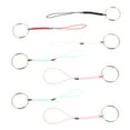 thumbnail image 2 of FRCOLOR DIY keychain 50Pcs DIY Key Chain Pendants Material Nylon Woven Materials Hanging Ropes,4.53"X0.98"X0.08", 2 of 4