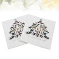 thumbnail image 2 of FELTECHELECTR 40 servilletas navideñas con estampado de árbol de Navidad, papel de seda para cenas, suministros para fiestas, 2 of 7