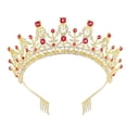 thumbnail image 1 of Corona para mujer, tiara de boda, tocado de novia para quinceañera, tiara para fiesta Estilo C, 1 of 9