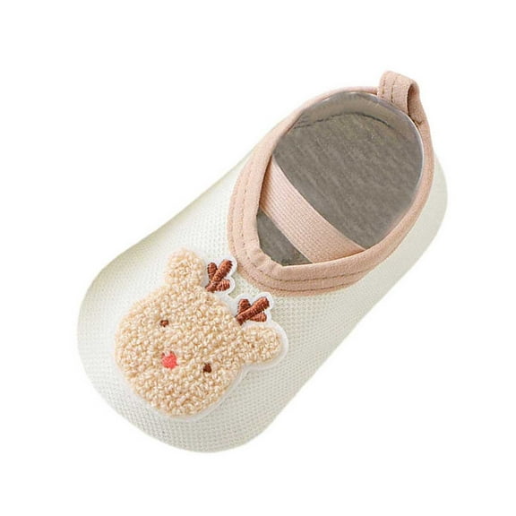 Luogg Spring And Summer Soft Sole Baby Shoes Walking Shoes Cartoon Shoes Cloth Sole Walking Shoes Floor Shoes Socks Infant Boots Size 10-14 Months