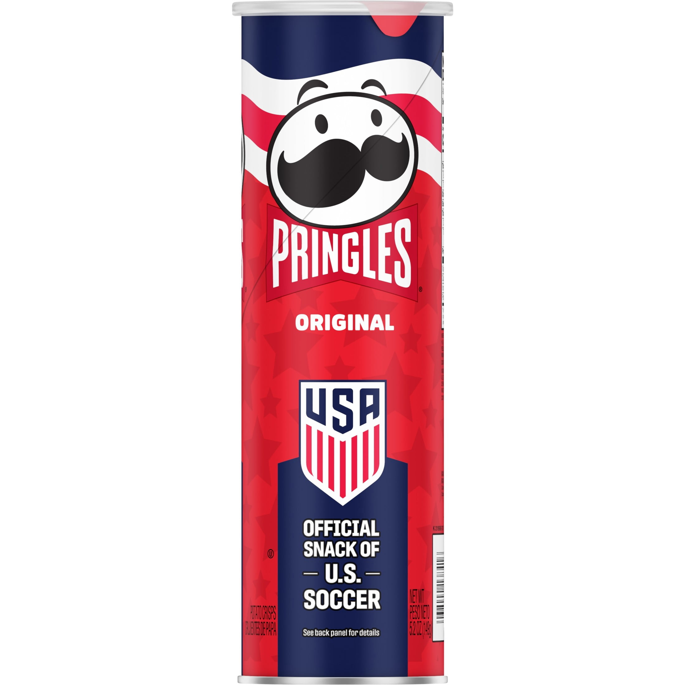 Pringles Original Potato Crisps Chips, Lunch Snacks, 5.2 oz Canister