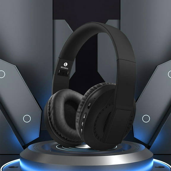 Non-Destructive Bluetooth 5.3 Wireless Headphones 5.3 Wireless Bluetooth Headset, Full-Ear Heavy Bass Plug-In Card, Foldable And Telescopic Plug-In Cable For Communication