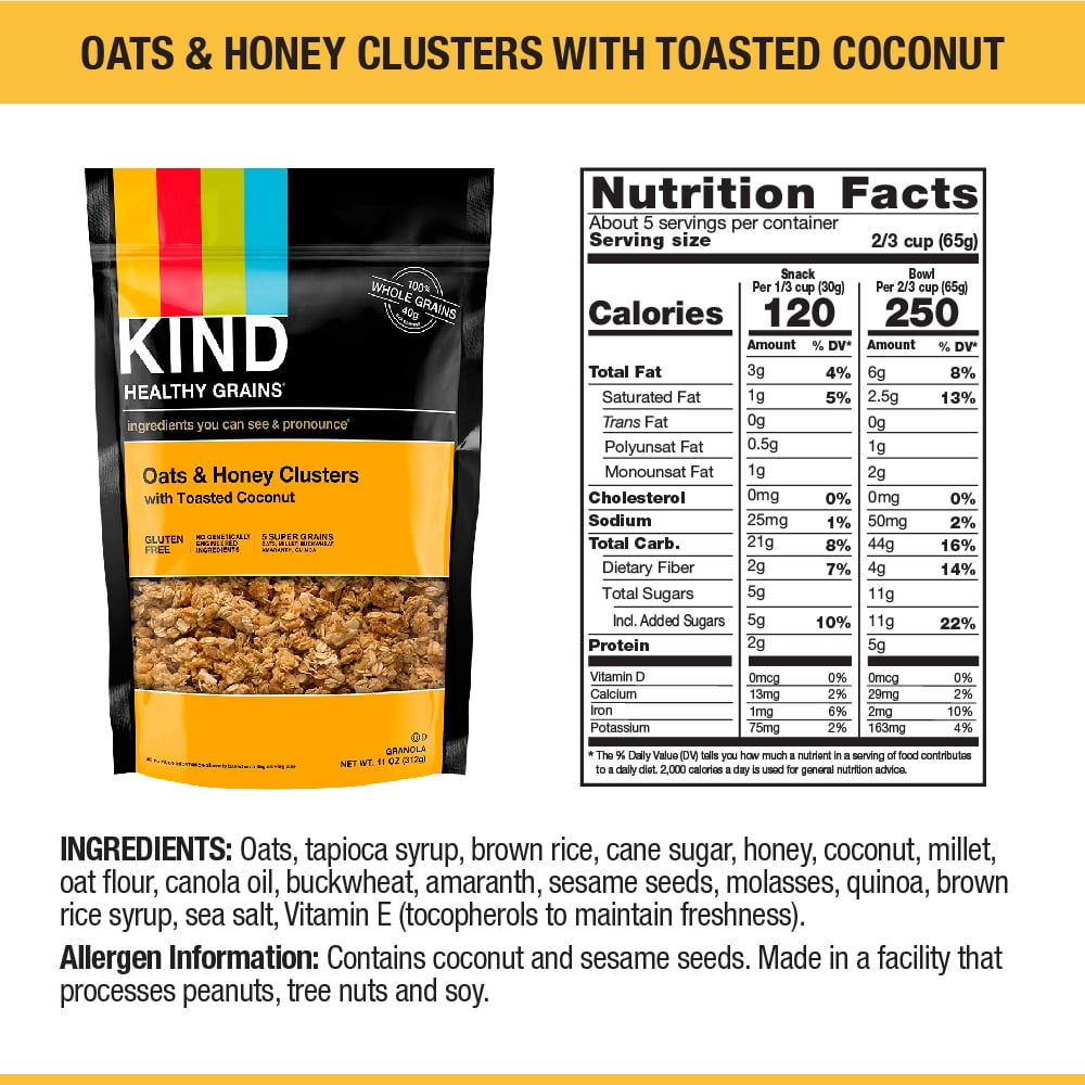 Kind Granola Nutrition Facts Besto Blog