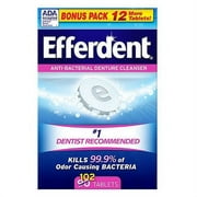 Efferdent Anti-Bacterial Denture Cleanser Tablets - 102 ea