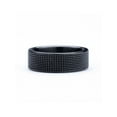 thumbnail image 2 of Mens Mesh Black Stainless Steel Band, Ring Size 10, 2 of 4