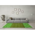 thumbnail image 3 of Ahgly Company Indoor Round Abstract Green Modern Area Rugs, 7' Round, 3 of 4
