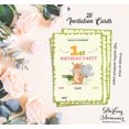 thumbnail image 5 of Darling Souvenir White Birthday Invitation Card 28 Pcs Fill or Write In Blank Invites Printable Party Supplies 5 x 7 Inches, 5 of 5