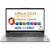 Lenovo Ideapad 1i Laptop for Business & Student,with Free Lifetime Office 2024, 15.6' FHD Touchscreen, Core i3-1215U,16GB RAM,256GB SSD, Windows 11 Pro, Webcam, WiFi 6, Type C, Cloud Gray