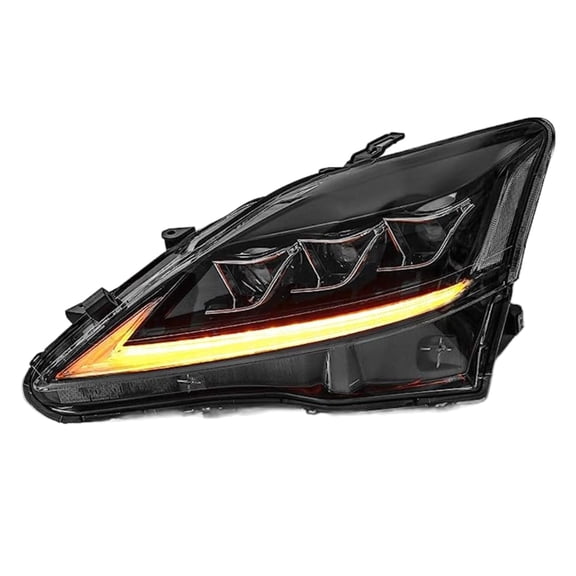 HOUGEET Headlights Assembly Fit for 2006-2013 Lexus IS250 IS350 LED DRL Signal Projector (Left Drive Side)