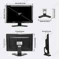 thumbnail image 3 of LESOWN VGA Industrial Touch Monitor 19 inch 1440x900 FHD LCD Screen DC12V VESA Display with Speakers for Gaming Projection TV PC, 3 of 8