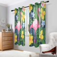 thumbnail image 2 of Yayeee Window Curtains Set of 2 for Living Room Light Filtering 63"x42", Pink Flamingo Pattern, 2 of 7