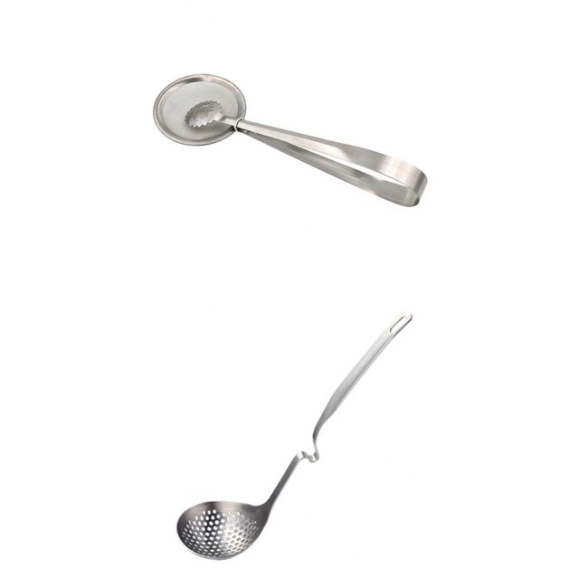 Pinzas de filtro inoxidables 1 de Pinzas de Colador de material acero , Pinza de Comida para Freír para Buffet de + Desnatadora Magideal Pinzas de filtro inoxidables