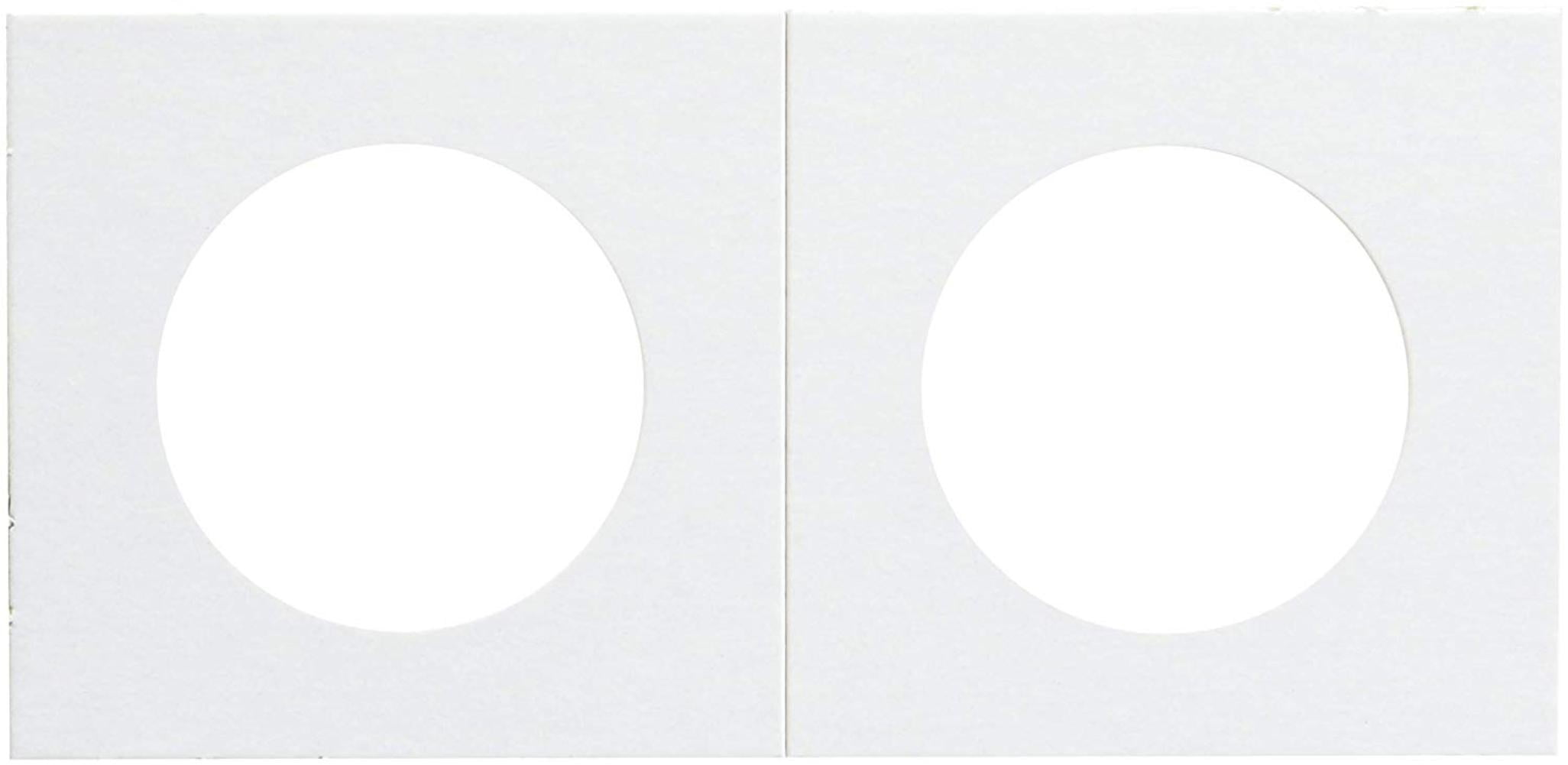 BCW Peel-N-Seal Self-Adhesive 2x2 Coin Flips for Dimes 100ct