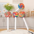 thumbnail image 2 of BAELLERT Candy Lollipop Plush Pillow Soft Stuffed Animal Plushie Skin-friendly Fake Candy Lollipop Throw Cushion for Sofa Bedroom Living Room, 2 of 8