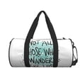 thumbnail image 2 of Bingfone Not All Who Wander Are Lost1 Print Gym Duffle Backpack for Men Women,Travel Weekender Carry-On Bags with Detachable Back Pack Straps for Traveling Overnight Climb Sports, 2 of 8