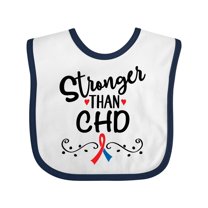 Inktastic Chd Awareness Month Ribbon Boys or Girls Baby Bib