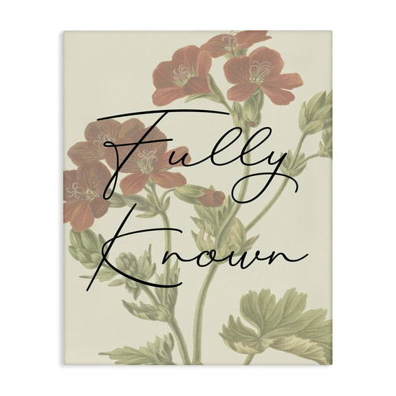 Stupell Industries Fully Known on Floral Plants & Flowers Painting Wrapped Canvas Art Print Wall Art, 16 x 20