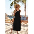 thumbnail image 4 of Wiholl Maxi Dress Summer Dresses 2026 Beach Vacation Clothes Sleeveless Sundresses with Pockets, 4 of 9