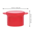thumbnail image 6 of OULII 6Pcs Red Silicone Bottle Stoppers Wine Saver Caps Airtight Reusable Bottle Cover for Beverages, 6 of 8