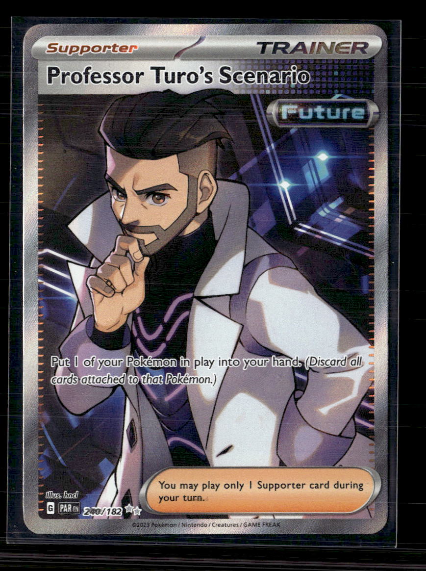2023 Paradox Rift Professor Turo's Scenario Holo Secret Rare FA SAR #240/182