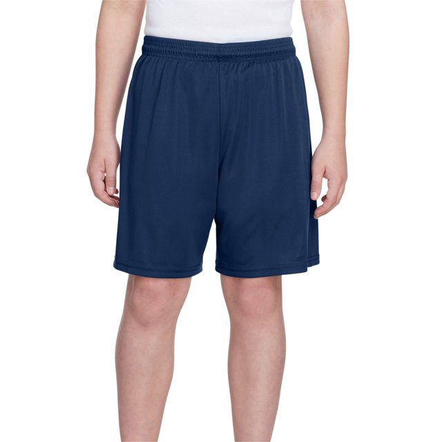 Pantalón corto de poliéster Cooling Performance para jóvenes NAVY M A4 NB5244
