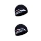 thumbnail image 2 of Soidarity Gorro de natación elástico Keep Diving, impermeable, portátil, plegable, tamaño libre, gorro de piscina, accesorios para la cabeza Negro 2Conjunto, 2 of 6