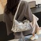 thumbnail image 2 of Hobo Bag Satchel Monedero Bolso Mujer Color Sólido PU Cuero, 2 of 9