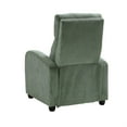 thumbnail image 3 of Pary Manual Push Back Reclining Chair with Green Ribbed Corduroy, 3 of 6