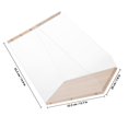 thumbnail image 2 of TABLZONE Multi Functional Transparent Wooden Vinyl Record Storage Rack for Cds Dvds and Books, 2 of 8