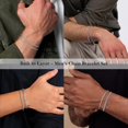 Jaxxon Rope Chain Stack Turandoss Silver Bracelets for Men Stackable Stainless Steel Stack Rope ...