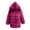 Hot Pink, variant on Lovskoo Womens Winter Coats Faux Fur Jacket Thick Warm Open Front Cardigan Long Sleeve Medium Length Hooded Coat Black