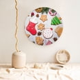 thumbnail image 5 of Wukai Christmas Gingerbread Cookies Print Decorative Plate for Display,Bone China Decorative Plate, Ceramic Dinner Plate with Stand, Vertical Ceramic Plate-8in, 5 of 6