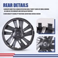 thumbnail image 5 of 4 Pack 15" Hubcaps Wheel Rims Cover for 2013-2021 Nissan Nv200 Compatible with Steel Wheels Snap on Installation PP Material,Lacquer, 5 of 10