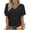 Black, variant on Womens Oversized T Shirts Summer W Neck Batwing Short Sleeve Casual Shirts for Woman Loose Fit Solid Basic Tee Tops XXL