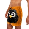 thumbnail image 6 of Purcolt Mens Swim Trunks Y2K Funny Cartoon Expression Face Print Beach Shorts Casual Boarding Short with Pockets, 6 of 6
