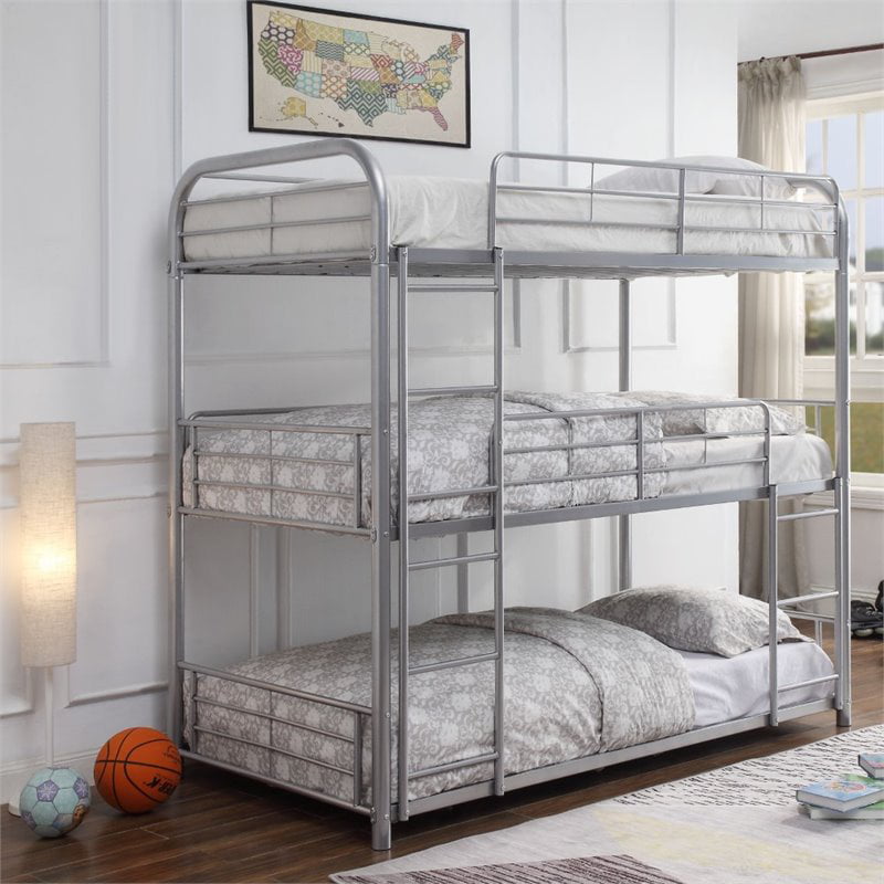 walmart white twin bunk beds