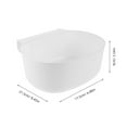 thumbnail image 2 of UPOUART 2Pack Hanging Kitchen Compost Bin White Plastic Easy Maintenance Waste Container For Students, 2 of 8