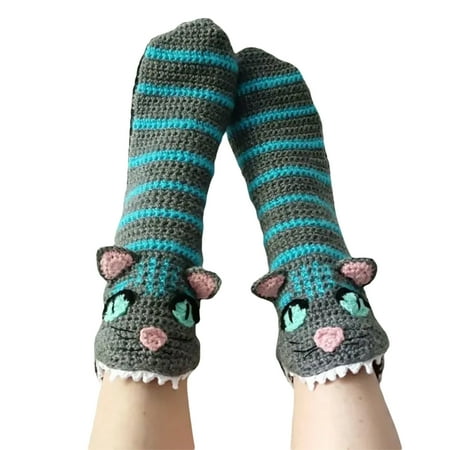 

Funny Animal Socks for Women Novelty Knit Crocodile Socks Shark Socks Creative 3D Eating Foot Floor Sock Christmas Gifts