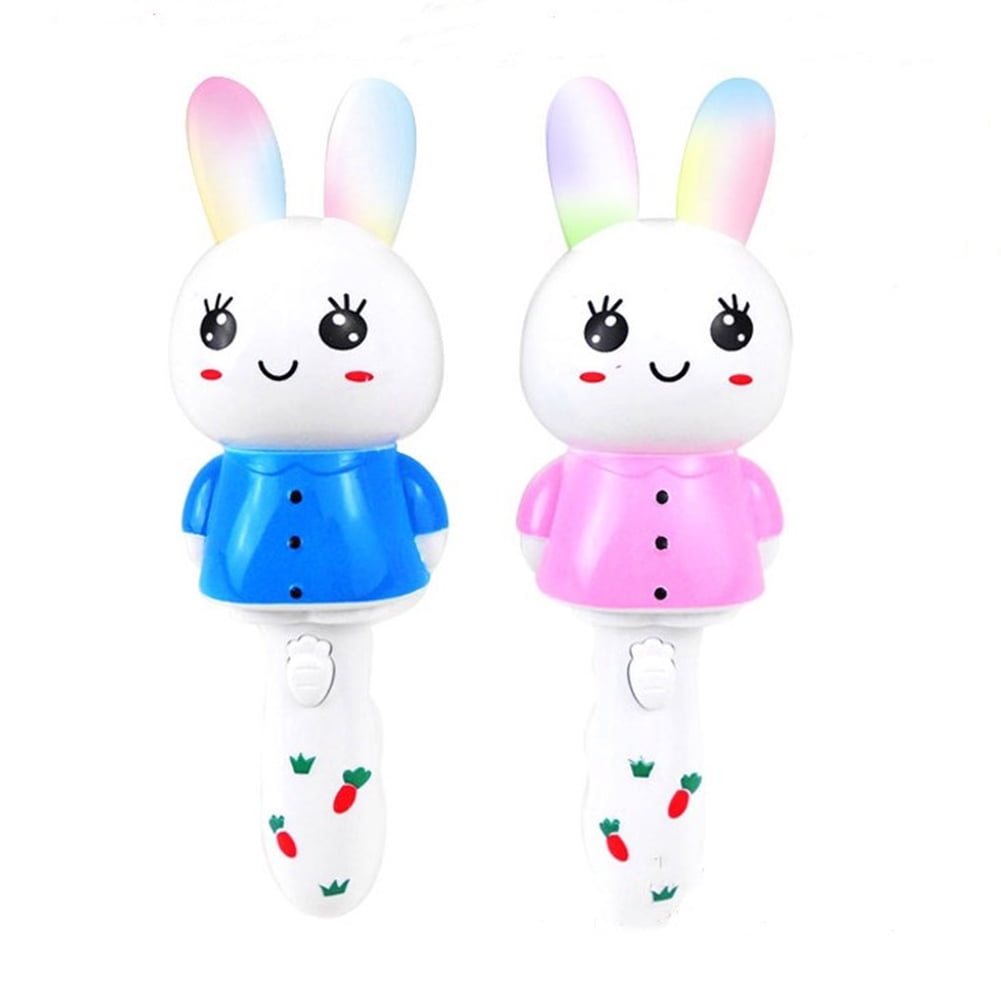 Cute Rabbit Sticks Toy with Flashing & Music Handheld Glow Music Stick ...