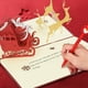 thumbnail image 4 of Juego de 3 tarjetas de Navidad emergentes 3D con Papá Noel, árbol de Navidad y sobres de reno para amigos, cortadas con láser, tarjetas de felicitación divertidas para Navidad, Año Nuevo Rojo Verde RV011031-00207SDJ, 4 of 5