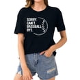 thumbnail image 2 of LYXSSBYX Plus Size Womens Shirts Clearance Women's Baseball Sport Printed T-Shirt with Round Neck and Short Sleeved Top, 2 of 5