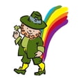 thumbnail image 2 of CafePress - Rainbow Leprechauns - Large Beach Towel, Soft 30"x60" Towel with Unique Design, 2 of 3