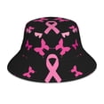 thumbnail image 1 of Fotbe Breast Cancer Sombrero Tipo Pescador con Estampado – Sombrero de Sol de Algodón de Moda para Playa, Golf, Pesca, 1 of 6