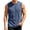 Blue, variant on Mens Tank Top Summer Casual Loose Crewneck Vintage Wash Sleeveless Tee Shirt Lightweight Muscle Shirts