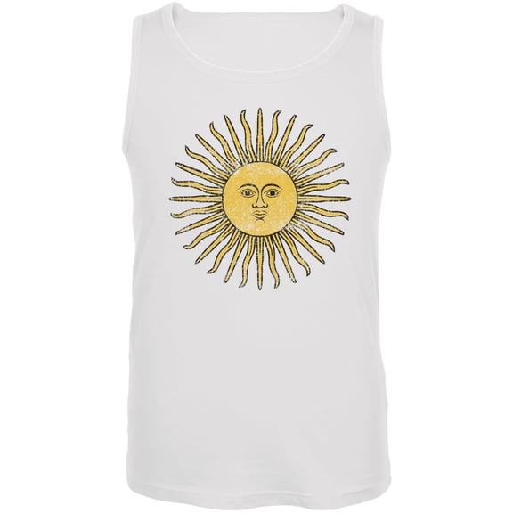 World Cup Argentina Sun of May White Soccer Tank Top - 2X-Large