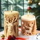 thumbnail image 4 of Molde de silicona para velas aromáticas cilíndricas de alce navideño, molde de Sío para renos, muñecos de nieve y bosques, decoración para fiestas en el hogar y festivales, 4 of 6