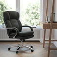 thumbnail image 3 of Flash Furniture Hercules Series 24/7 Intensive Use Swivel Office Chair with Loop Arms, Black, 3 of 14
