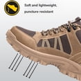 thumbnail image 6 of Sicherheitsschuhe Herren Wasserdicht Arbeitsschuhe Leicht Anti-Smashing Bequem Dämpfung Atmungsaktiv Mode Stahlkappe Arbeitsturnschuhe EU 36-48, 6 of 10